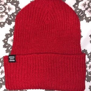 Herschel Supply Co. Knit Beanie Quartz Red NEW